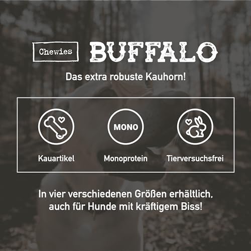 chewies-b-ffelhorn-kauhorn-vom-wasserb-ffel-gef-llt-gr-e-s-f-r-hunde-bis-10-kg image 7