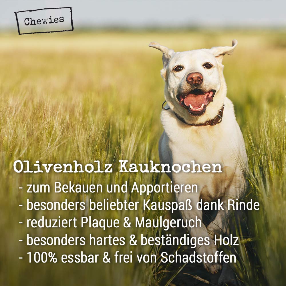 chewies-kauknochen-aus-olivenholz-f-r-hunde-100-nat-rliches-hundespielzeug-risik image 4