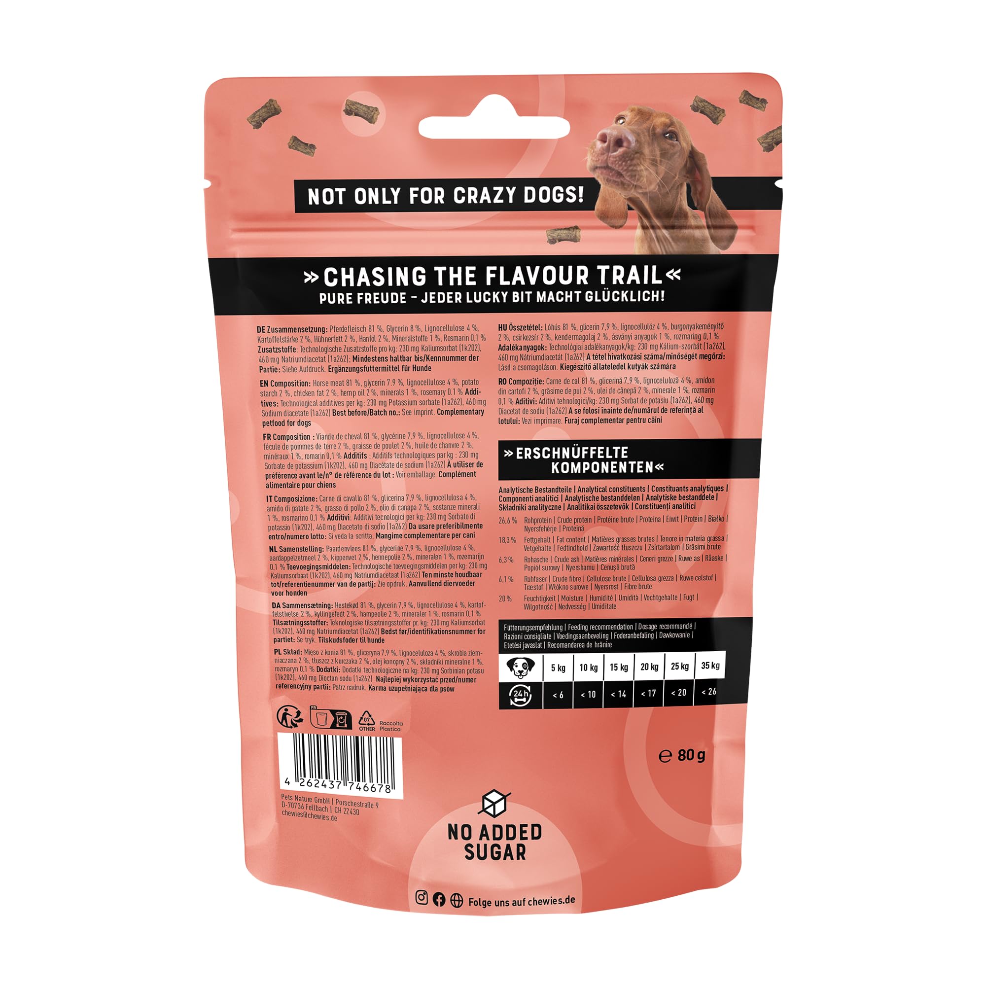 chewies-lucky-bits-pferd-adult-hundeleckerli-80-g image 2