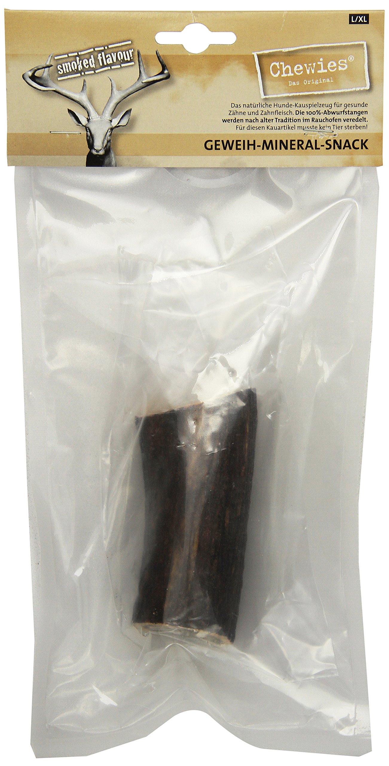 chewies-ger-uchertes-kaugeweih-f-r-hunde-ganze-abwurfstange-vom-rothirsch-3er-pa image 1