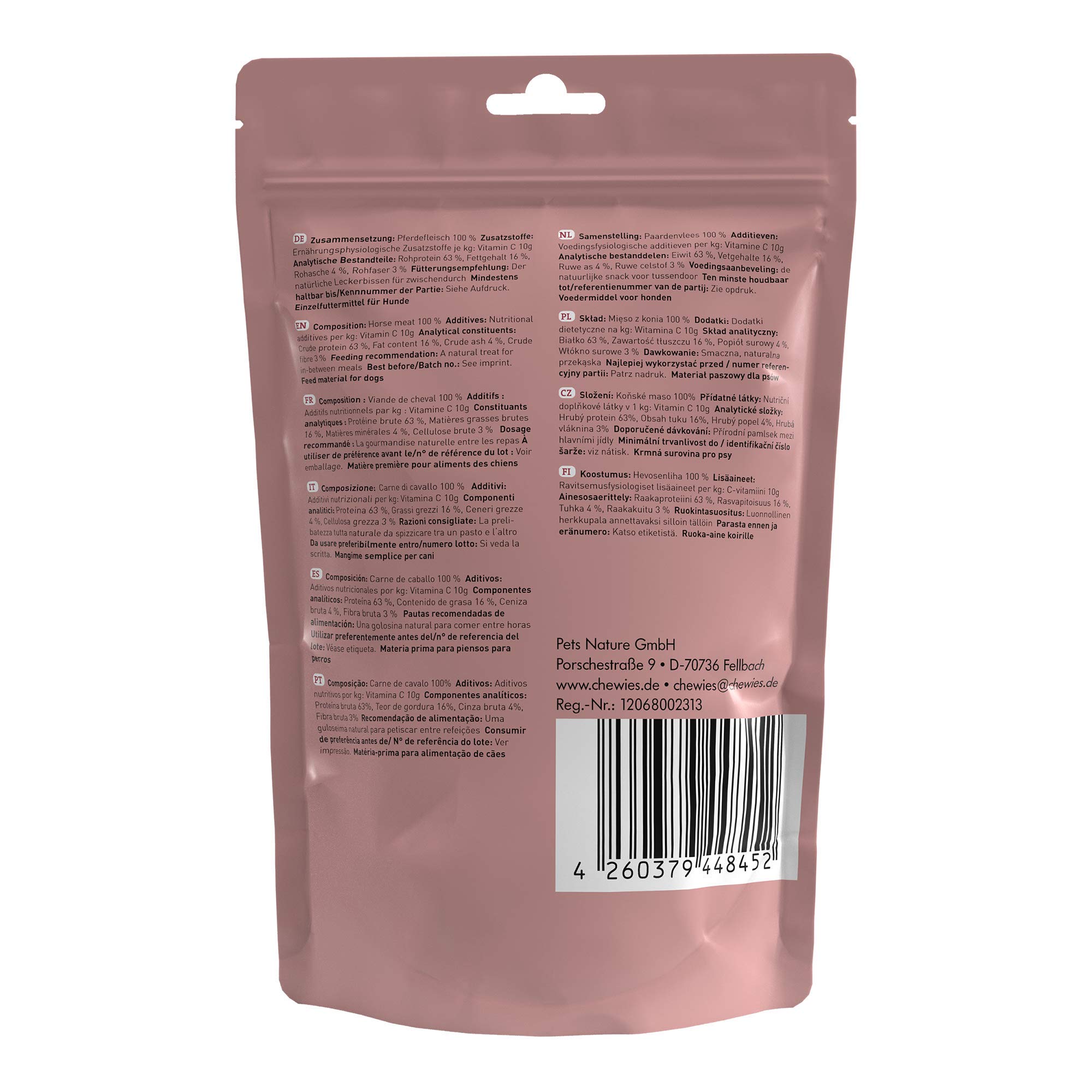chewies-fleischstreifen-maxi-hundeleckerli-aus-100-pferdefleisch-150-g image 2