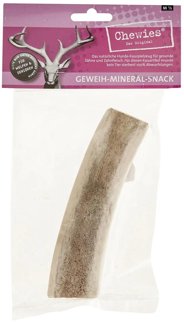 chewies-kaugeweih-halbe-stange-abwurfstange-vom-rothirsch-hirschgeweih-kausnack- image 1