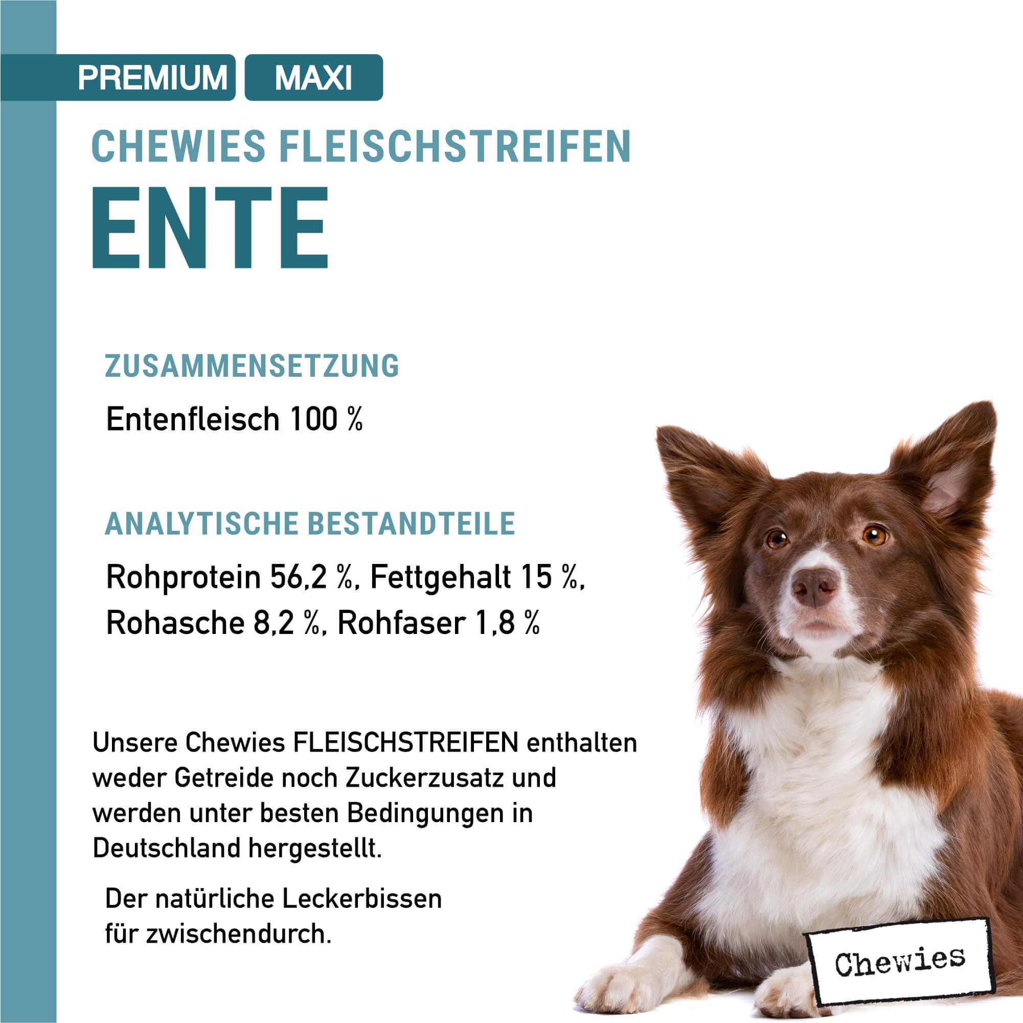 chewies-fleischstreifen-maxi-ente-3-x-150-g-luftgetrocknete-enten-kaustreifen-au image 4