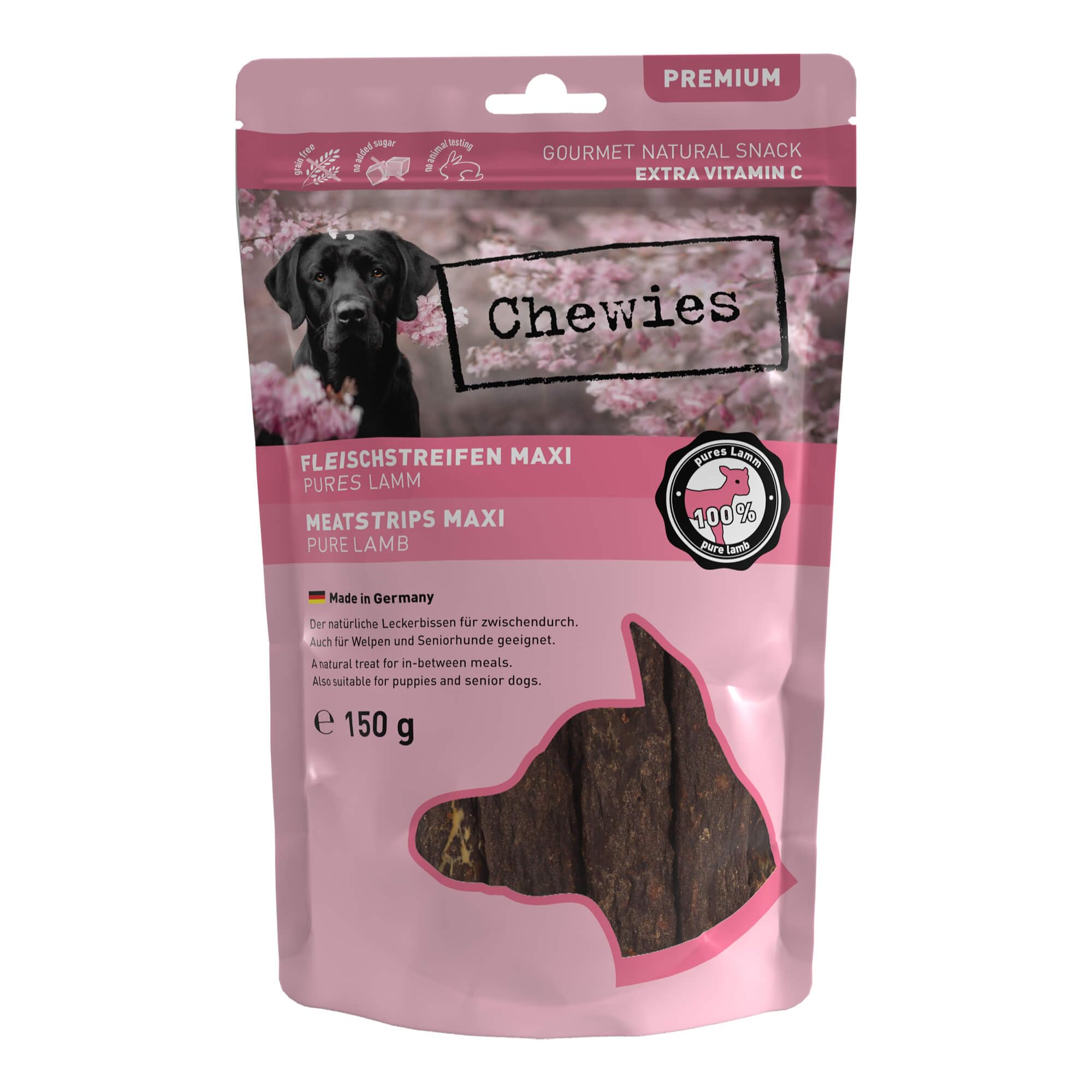 chewies-fleischstreifen-maxi-hundeleckerli-aus-100-entenfleisch-150-g-luftgetroc image 7