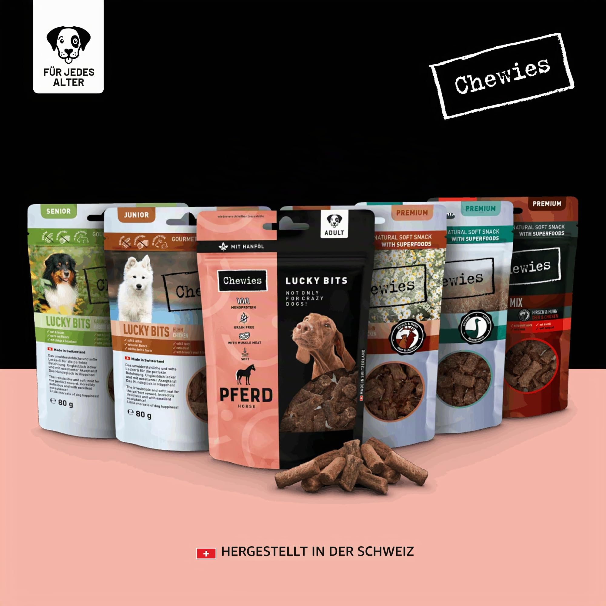 chewies-lucky-bits-pferd-adult-hundeleckerli-80-g image 5