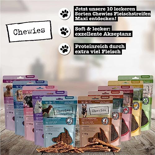 chewies-fleischstreifen-maxi-mix-paket-8-x-150-g-luftgetrocknete-hunde-leckerli- image 8