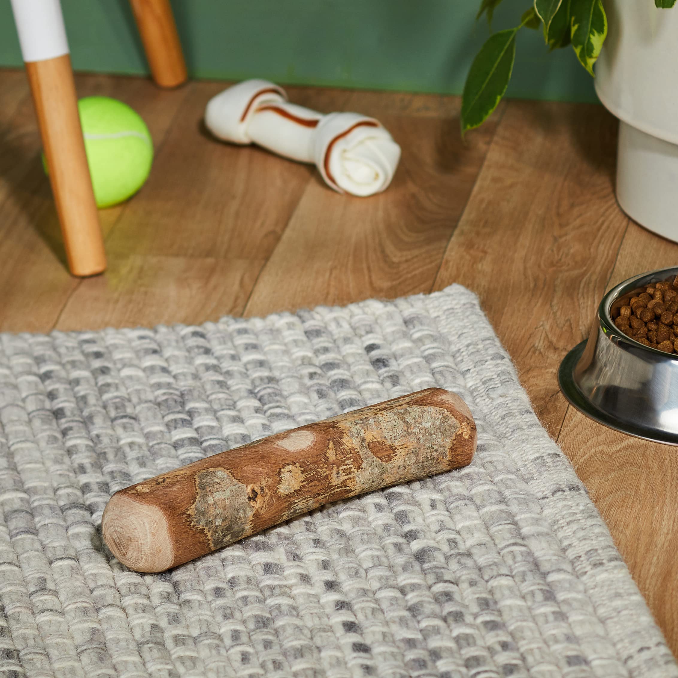 chewies-kauknochen-aus-olivenholz-f-r-hunde-100-nat-rliches-hundespielzeug-risik image 3
